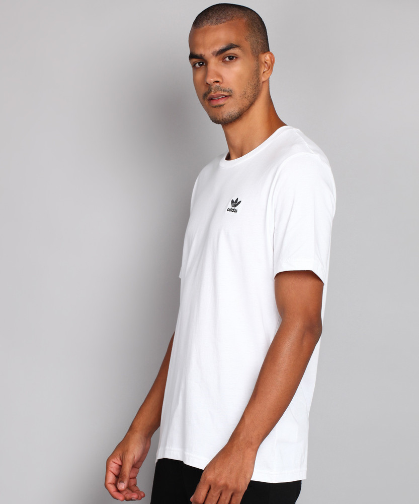 ADIDAS ORIGINALS Solid Men Round Neck White T Shirt Buy ADIDAS