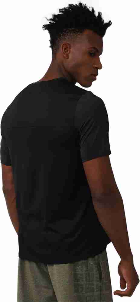 REEBOK Printed Men Round Neck Black T-Shirt - Buy REEBOK Printed Men Round  Neck Black T-Shirt Online at Best Prices in India