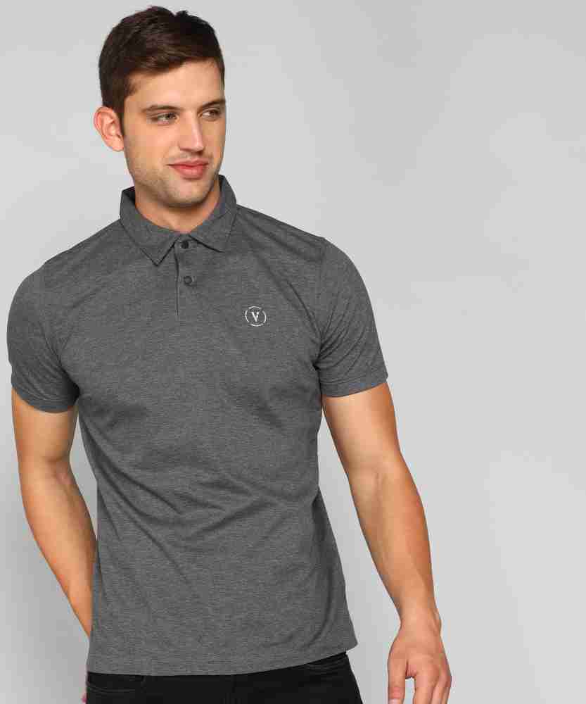 VH Flex Solid Men Polo Neck Dark Blue T-Shirt - Buy VH Flex Solid Men Polo  Neck Dark Blue T-Shirt Online at Best Prices in India