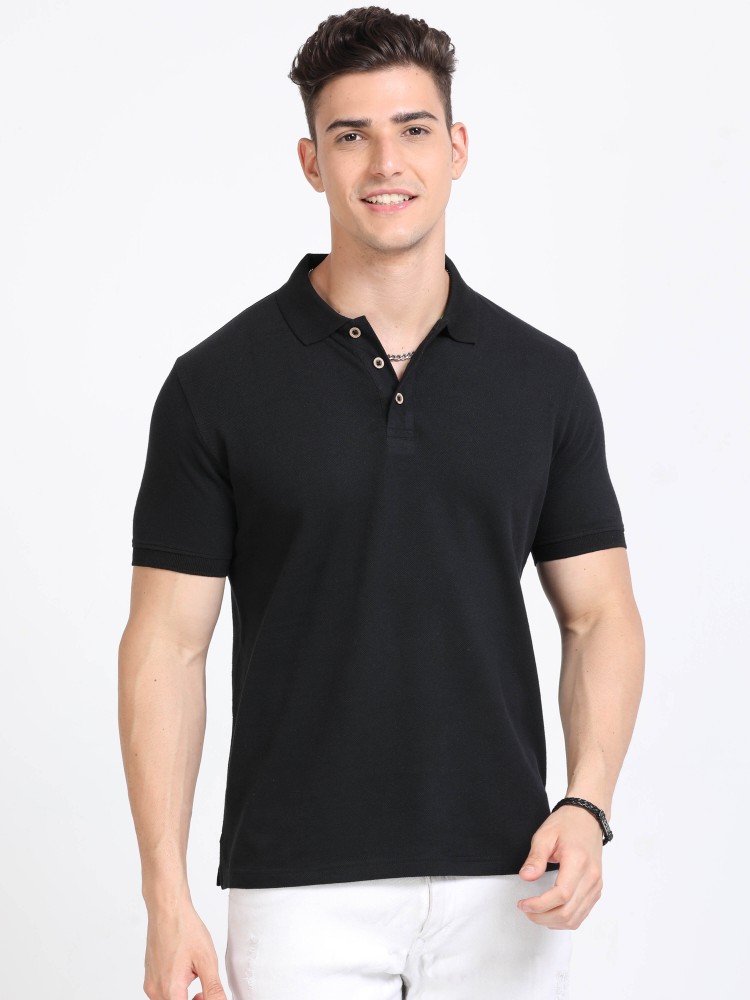 Black color on sale polo t shirts