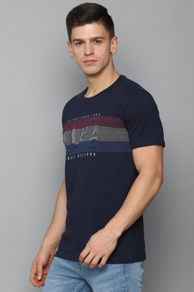 Buy Louis Philippe Blue T-shirt Online - 708993