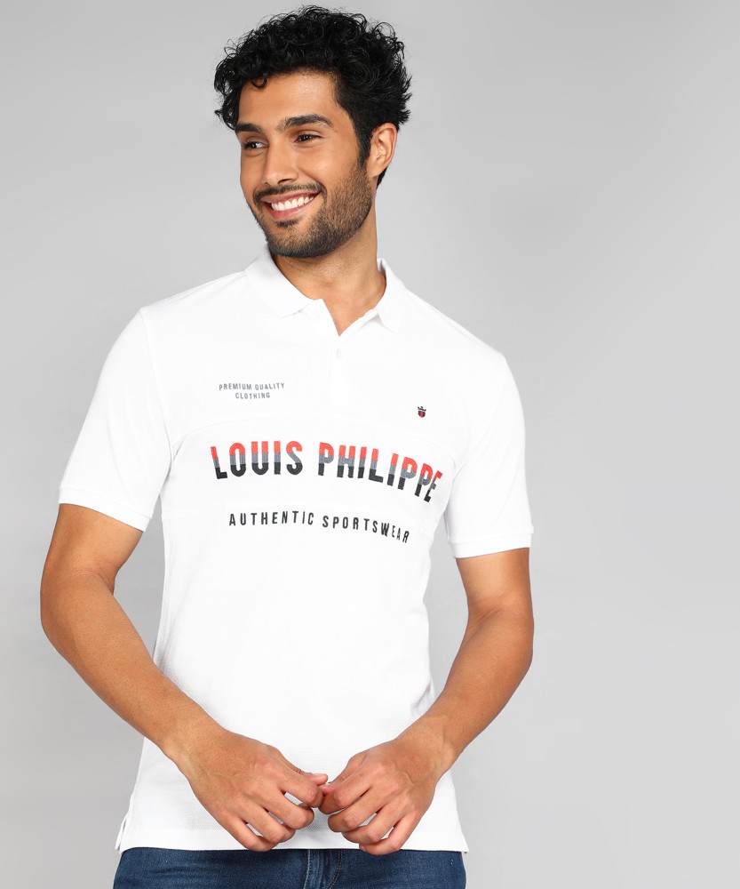LOUIS PHILIPPE Colorblock Men Polo Neck Dark Green T-Shirt - Buy