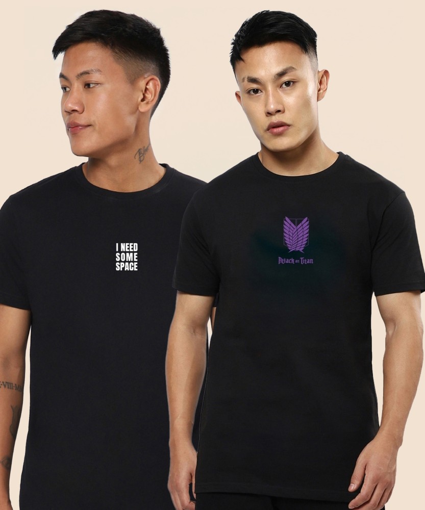 Buy Men's Black Graphic Printed T-shirt Online at Bewakoof