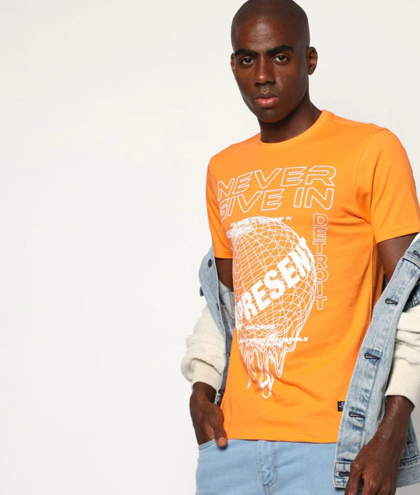 dnmx Printed Men Round Neck Yellow T Shirt Buy dnmx Printed Men Round Neck Yellow T Shirt Online at Best Prices in India Flipkart