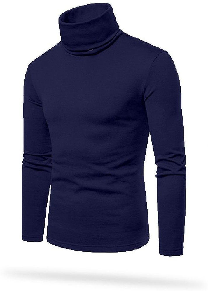 Turtleneck t clearance shirt for men