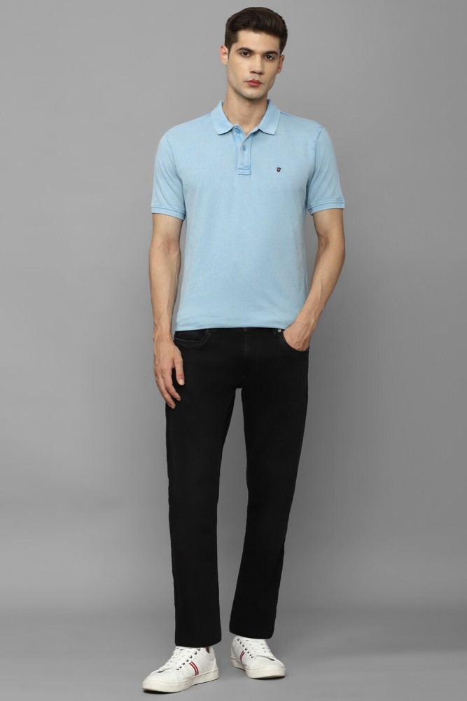 Buy LOUIS PHILIPPE Solid Cotton Polo Men's T-Shirt