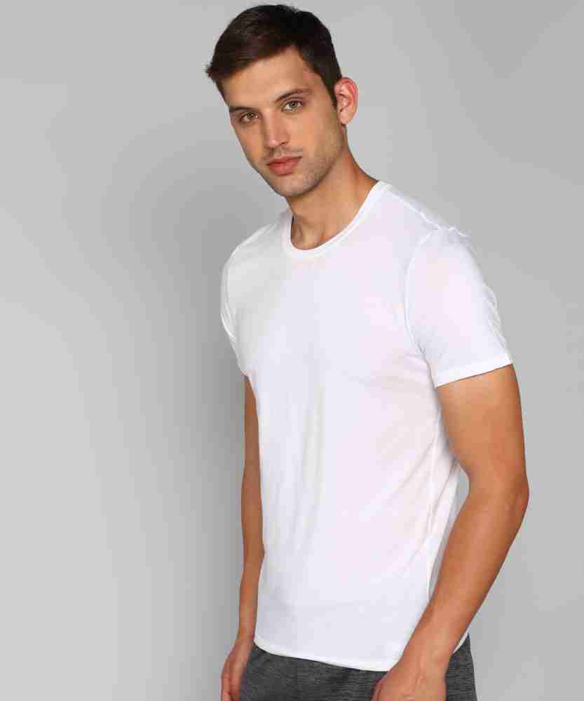Calvin Klein Underwear Solid Men Round Neck White T-Shirt - Buy