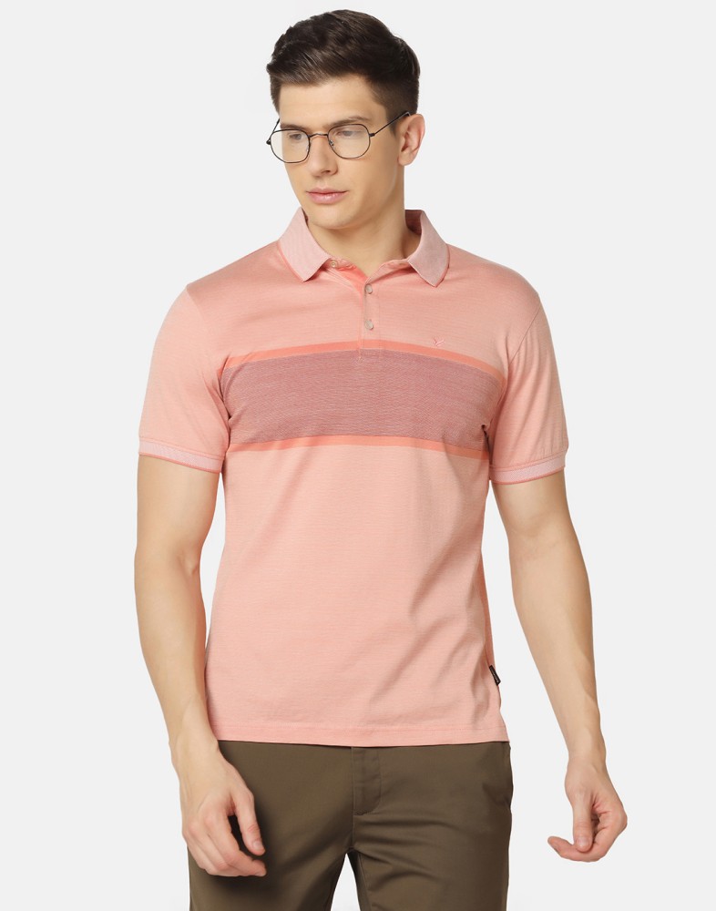 Blackberrys Printed Men Polo Neck Pink T-Shirt - Buy Blackberrys