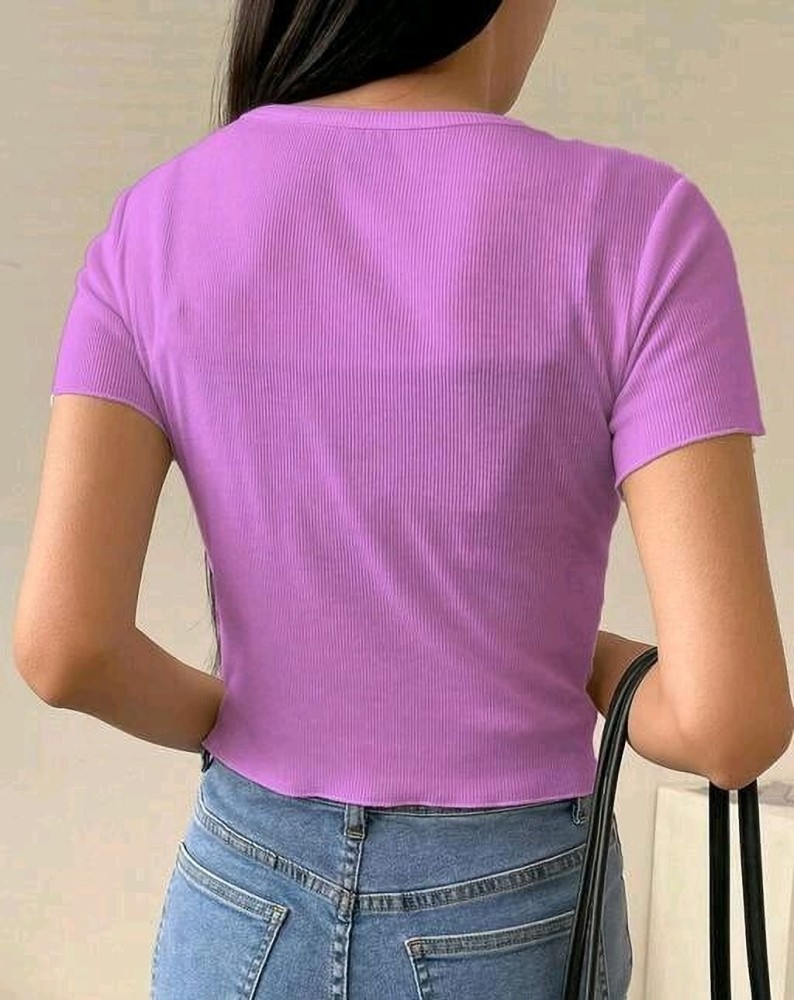 Women's Zodya Cotton T Shirt In Light Pink/Pink