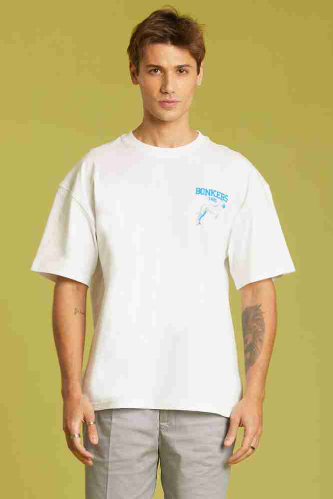 Buy White Tshirts for Men by BONKERS CORNER Online