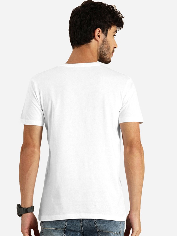 Buy Men's White T-shirt Online at Bewakoof