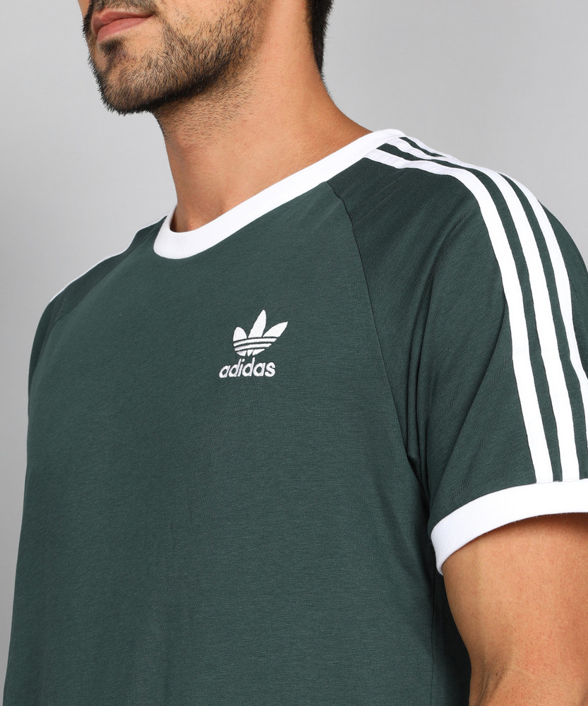 Adidas green outlet t shirt