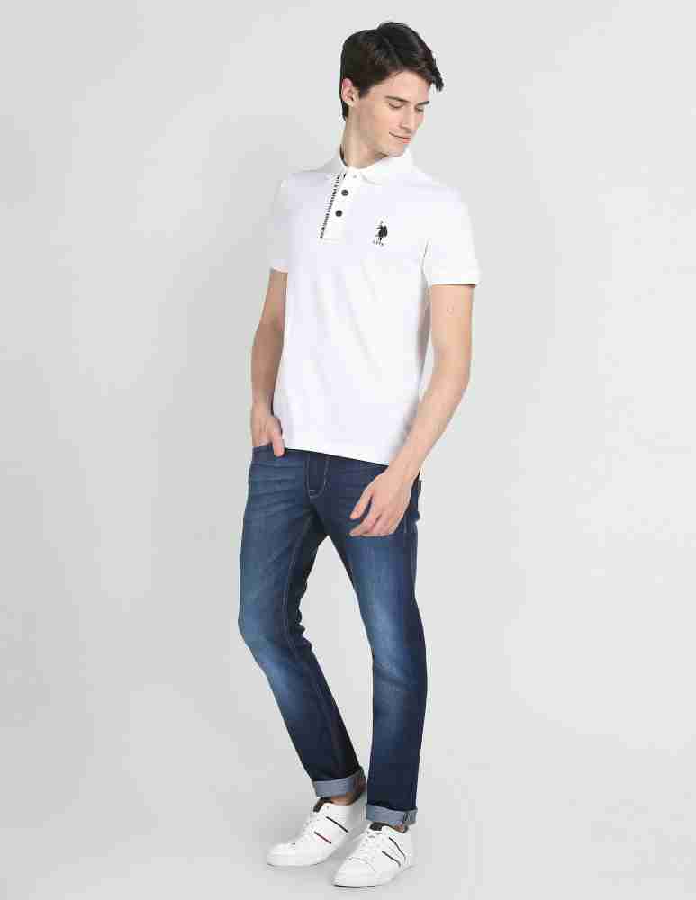 Polo t shirt with jeans on sale