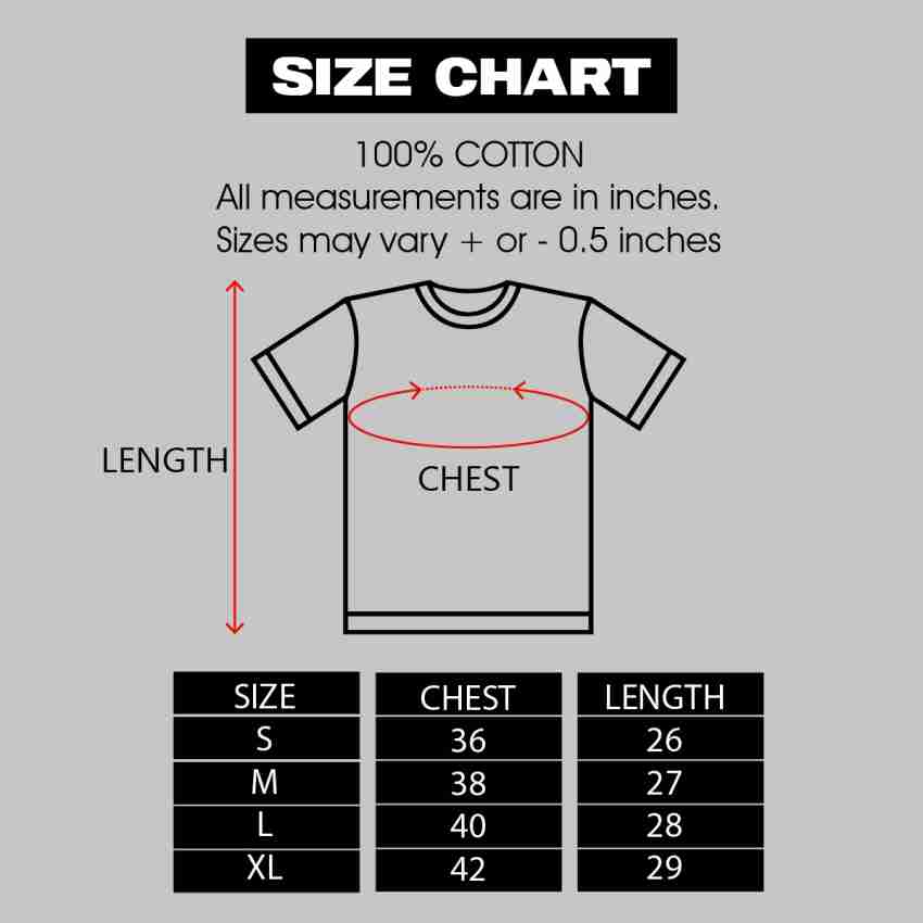 Guess t shirt size 2025 chart