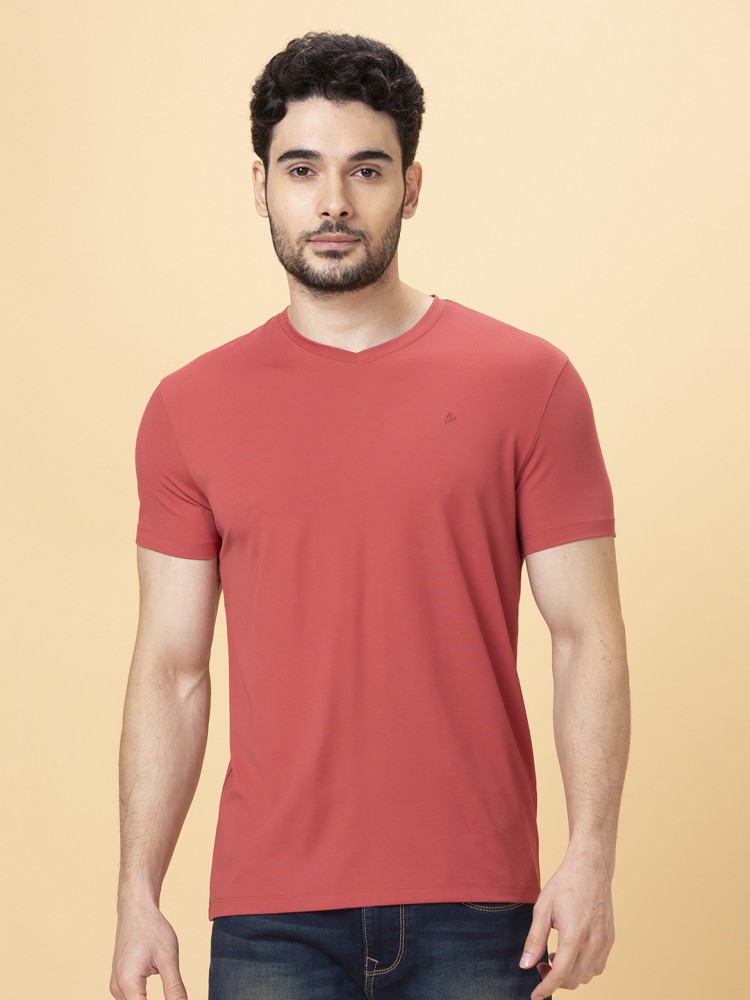 BEING HUMAN Solid Men V Neck Red T Shirt Buy BEING HUMAN Solid Men V Neck Red T Shirt Online at Best Prices in India Flipkart