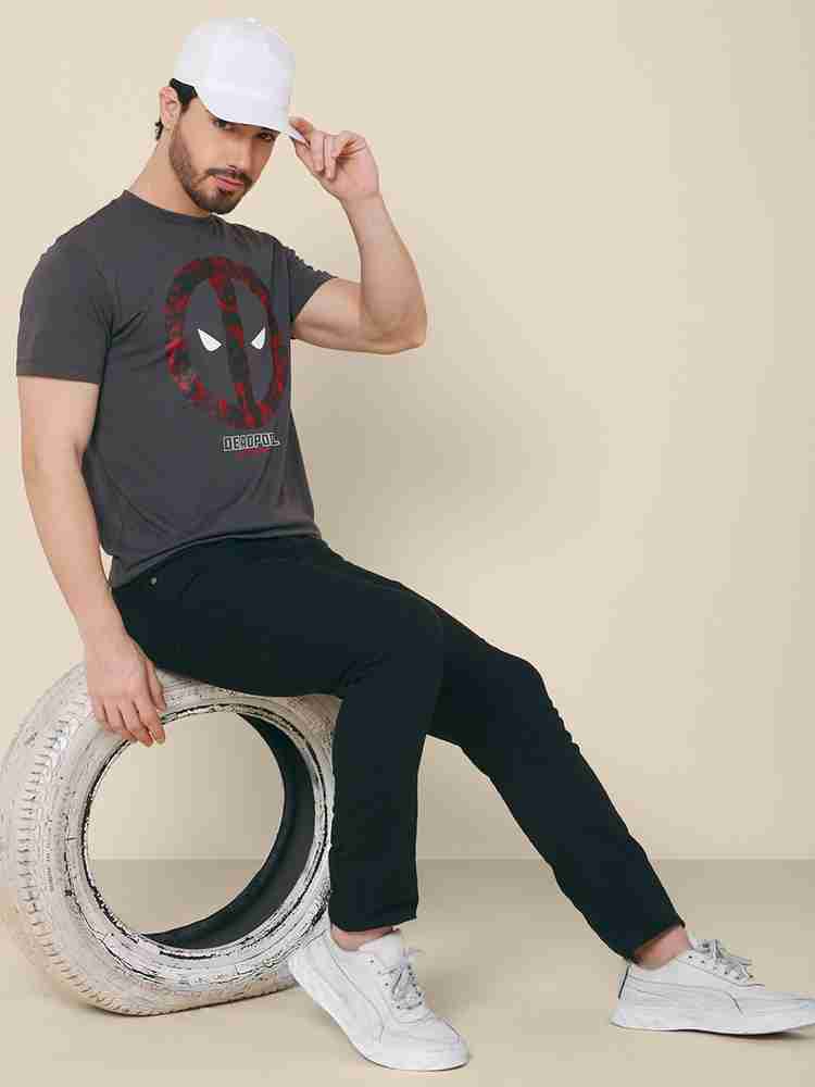 Deadpool By Free Authority Printed Men Round Neck Grey T Shirt Buy Deadpool By Free Authority Printed Men Round Neck Grey T Shirt Online at Best Prices in India Flipkart