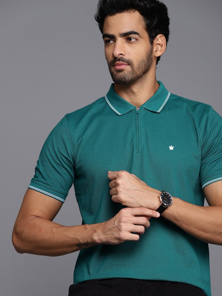 Buy Louis Philippe Louis Philippe Solid Regular Sleeves Polo