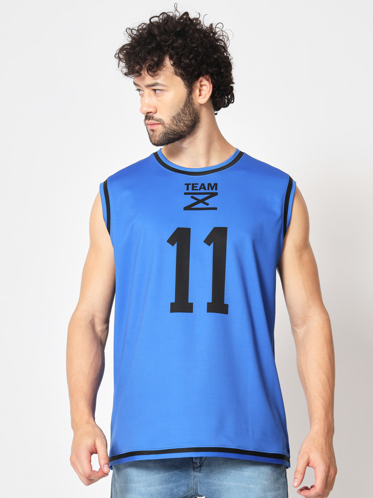 ComicSense Typography Men Round Neck Blue T Shirt Buy ComicSense