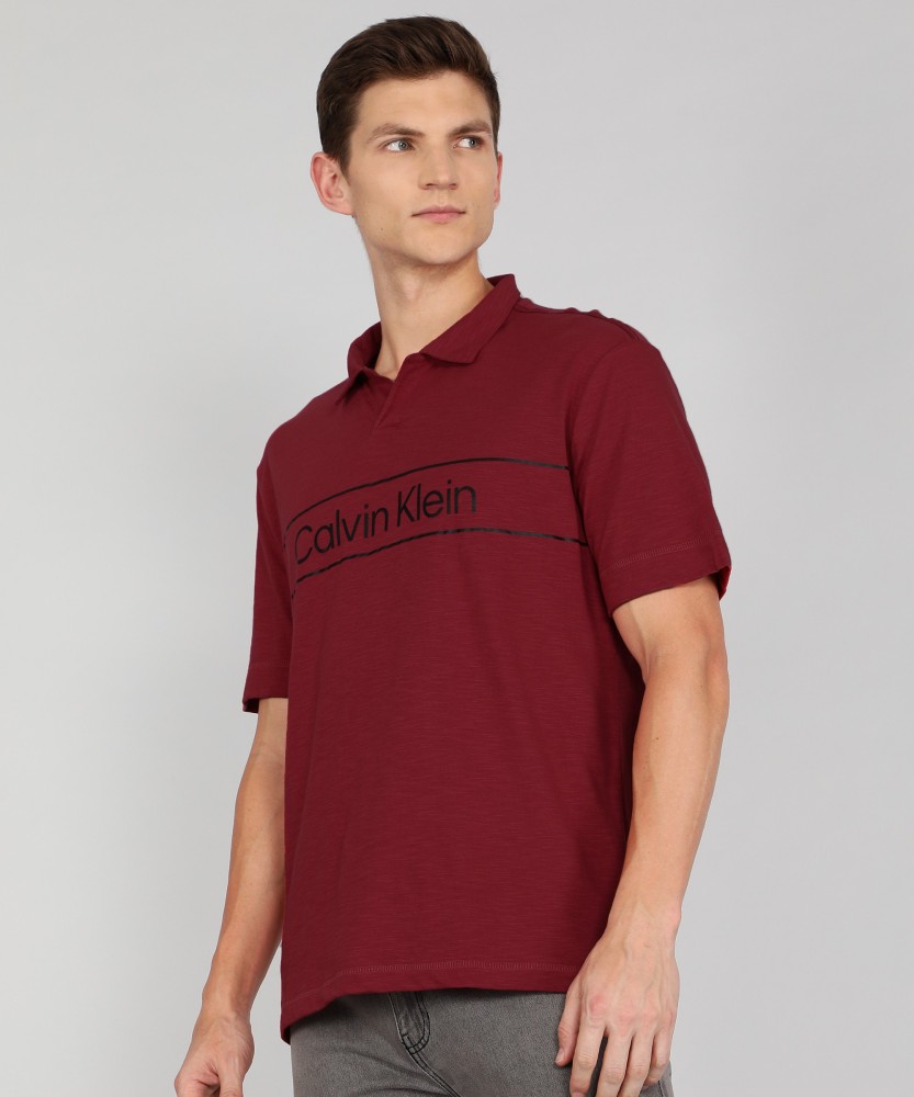 Calvin klein 2024 t shirt bordeaux