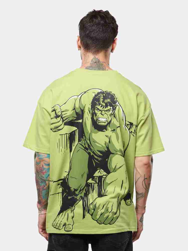 The Souled Store Graphic Print Men Round Neck Green T Shirt Buy