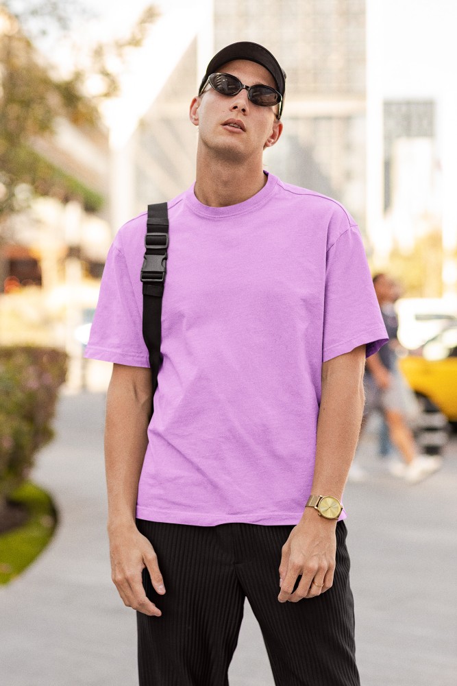 purple t shirt