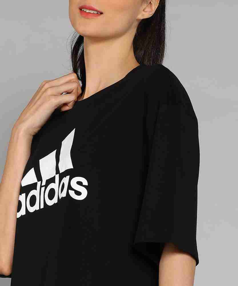 Black adidas top sales womens