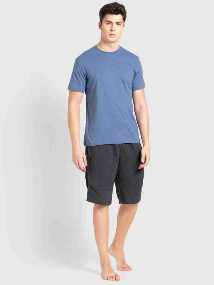 JOCKEY Solid Men Round Neck Blue T-Shirt - Buy JOCKEY Solid Men Round Neck  Blue T-Shirt Online at Best Prices in India