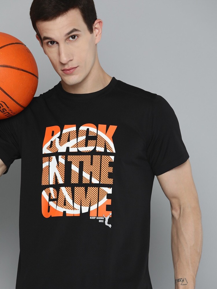 Buy HRX By Hrithik Roshan Men Printed Hooded Basketball T Shirt