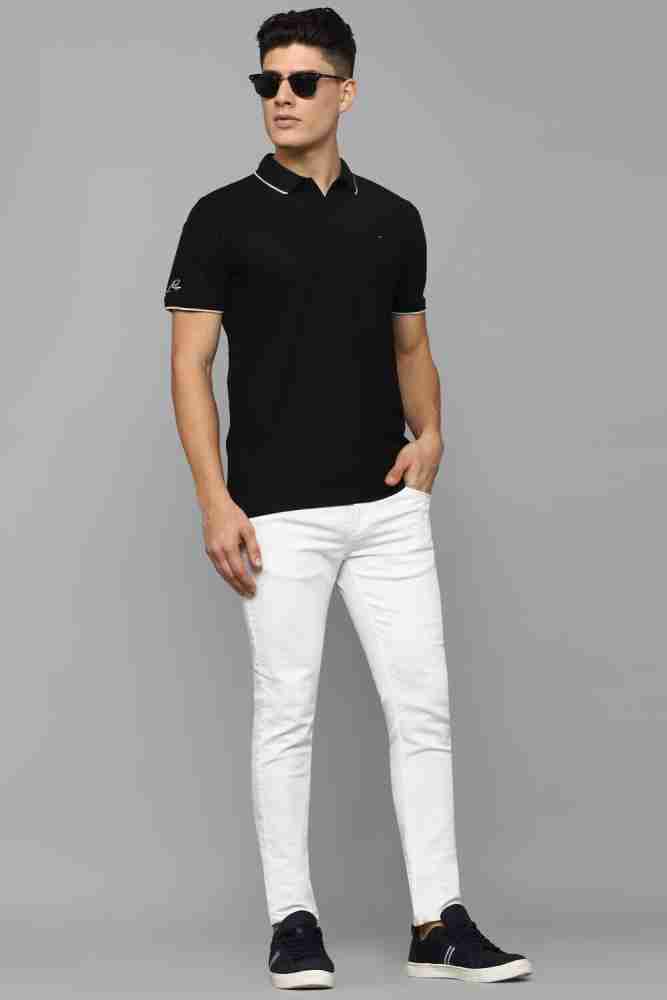 LOUIS PHILIPPE Solid Men Polo Neck Black T Shirt Buy LOUIS PHILIPPE Solid Men Polo Neck Black T Shirt Online at Best Prices in India Flipkart