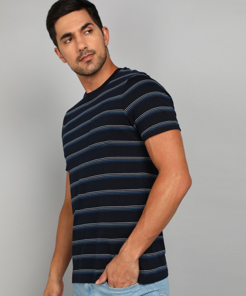 MARKS & SPENCER Washed/Ombre Men Round Neck Blue T-Shirt - Buy MARKS &  SPENCER Washed/Ombre Men Round Neck Blue T-Shirt Online at Best Prices in  India