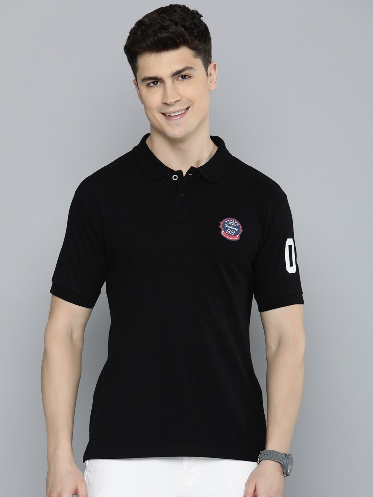 HERE&NOW Solid Men Round Neck Black T-Shirt - Buy HERE&NOW Solid Men Round  Neck Black T-Shirt Online at Best Prices in India