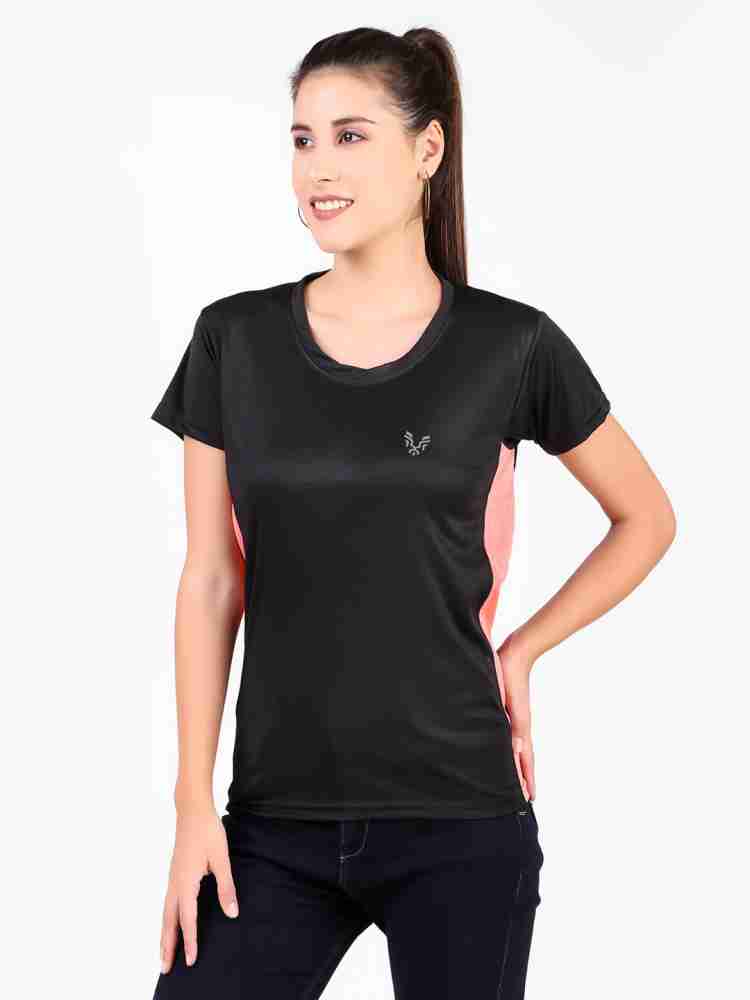 UZARUS Women's Half Sleeves Sports Gym T-Shirt