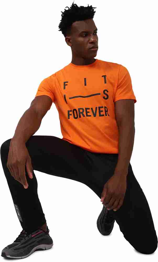 Reebok shirts orange hot sale