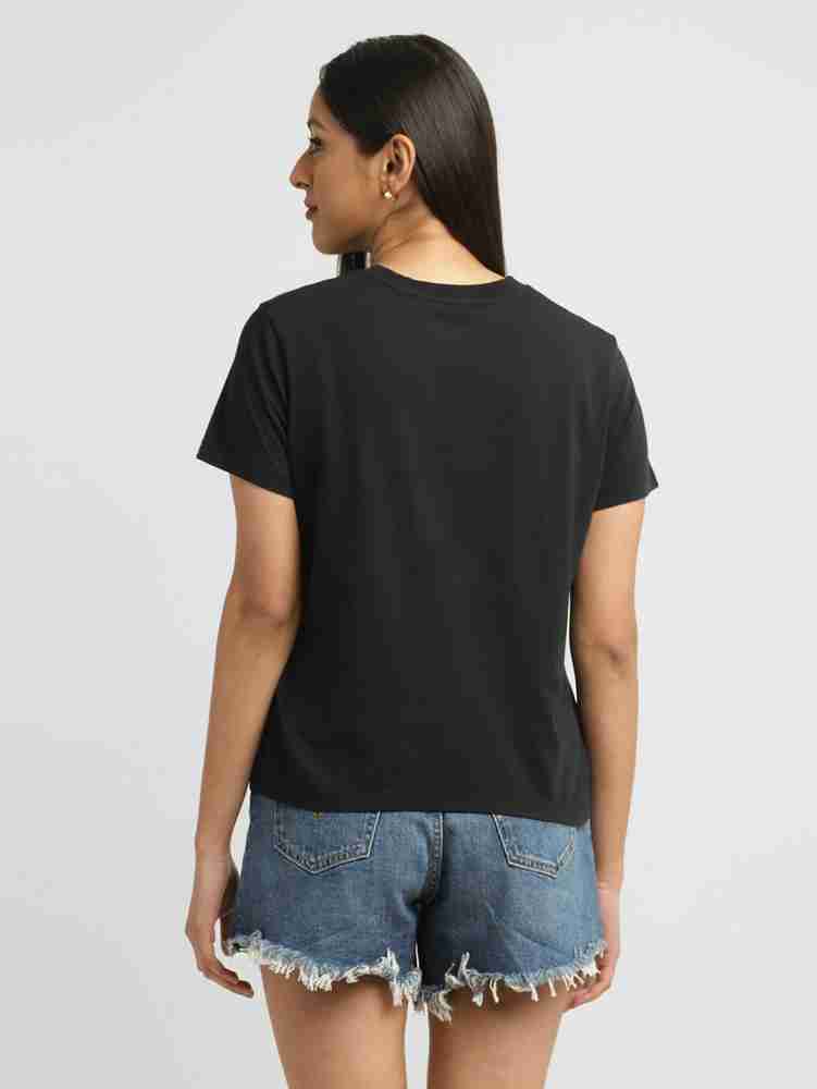 ladies black levi t shirt