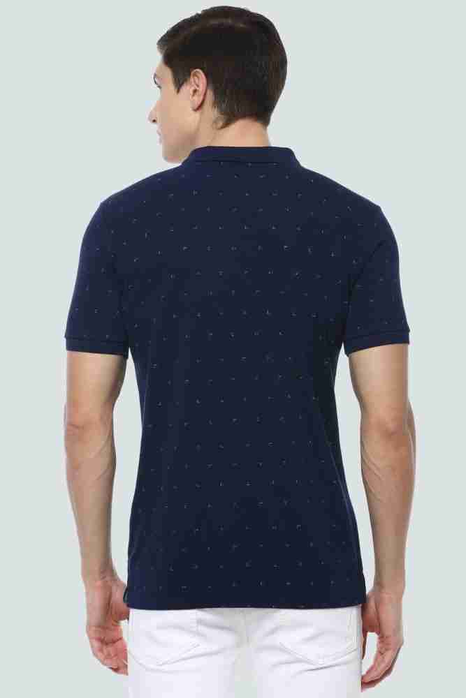 LOUIS PHILIPPE Printed Men Polo Neck Dark Blue T-Shirt - Buy LOUIS PHILIPPE  Printed Men Polo Neck Dark Blue T-Shirt Online at Best Prices in India