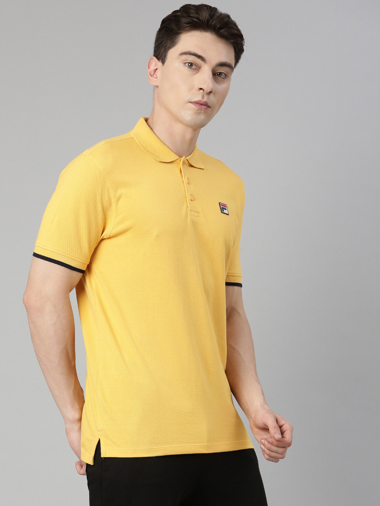 yellow fila crop top