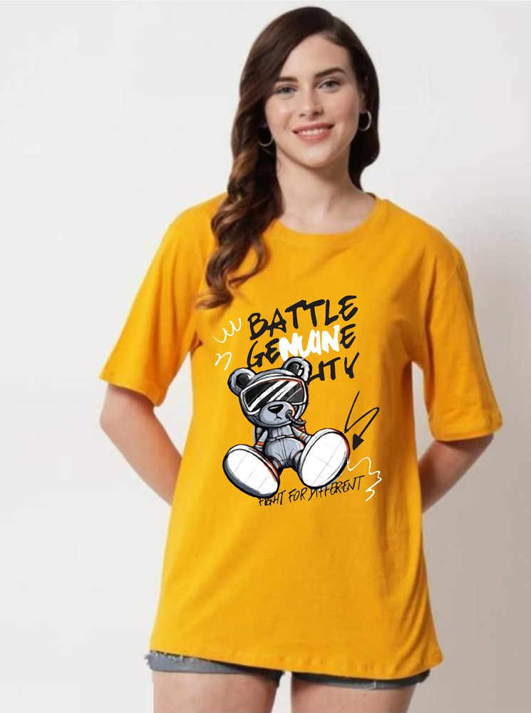 Yellow t discount shirt for ladies