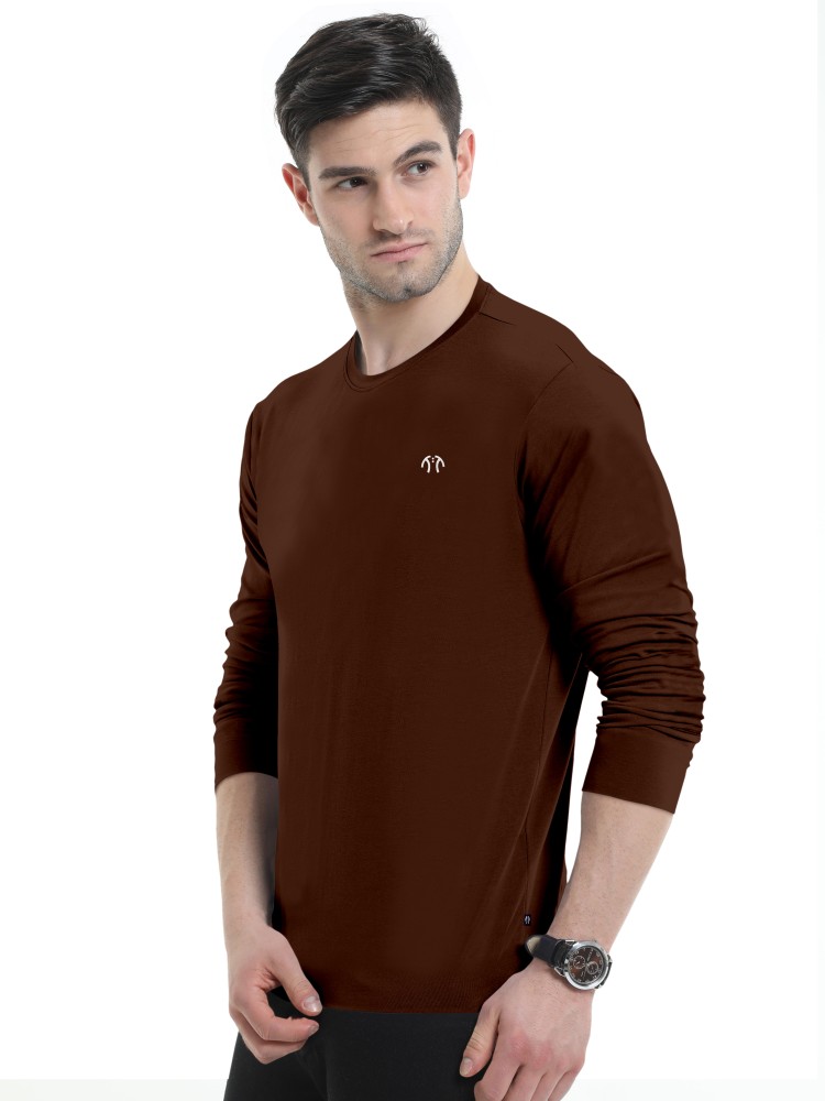 Buy Triptee Mens Pure Cotton Full Sleeves Solid Casual Regular