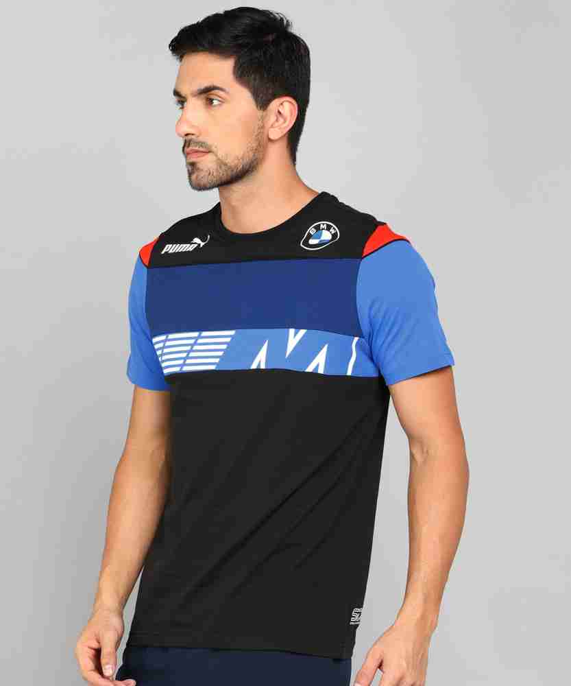 PUMA Printed Men Round Neck Black T-Shirt - Buy PUMA Printed Men Round Neck Black  T-Shirt Online at Best Prices in India