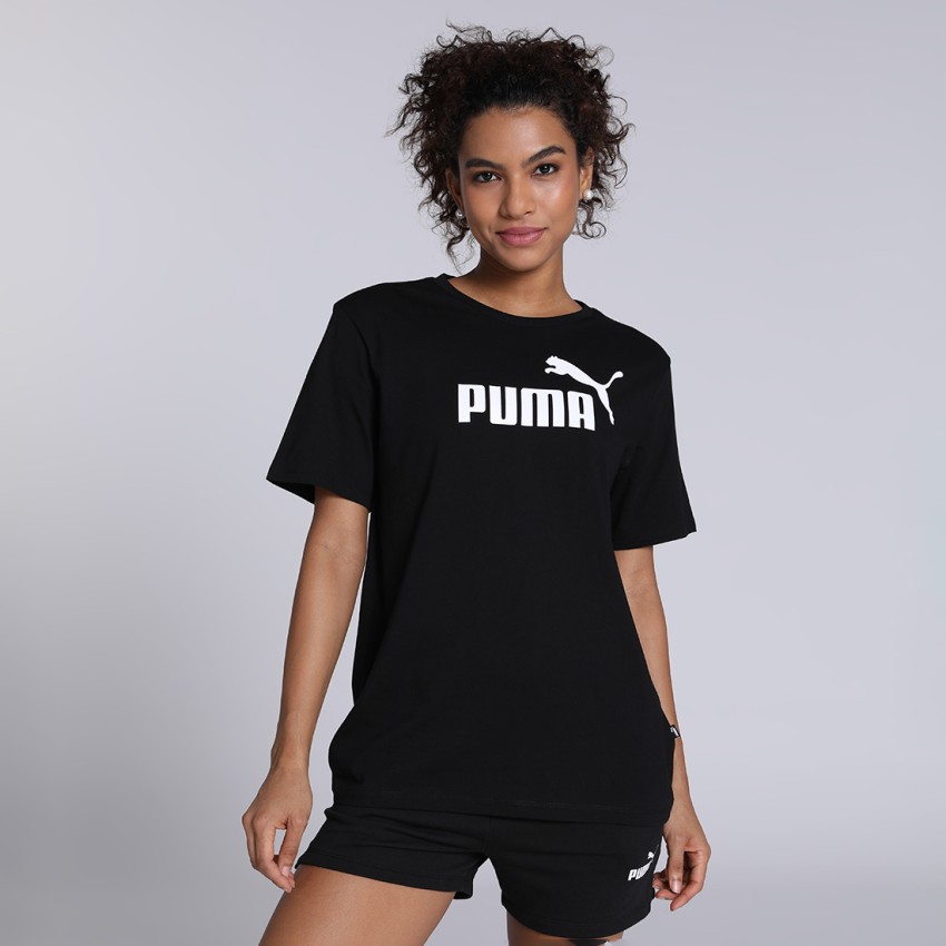 PUMA Graphic Print Typography Women Round Neck Black T Shirt Buy PUMA Graphic Print Typography Women Round Neck Black T Shirt Online at Best Prices in India Flipkart