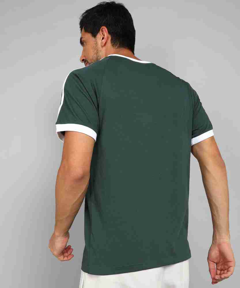 ADIDAS ORIGINALS Striped Men Round Neck Green T Shirt Buy ADIDAS