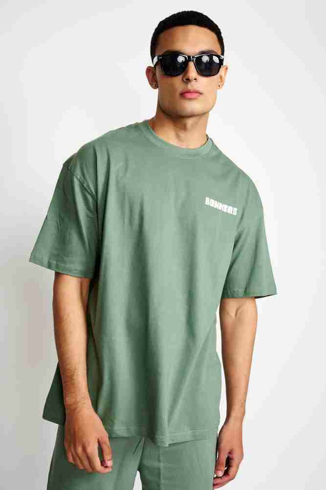 Bonkers Corner Typography Men Round Neck Green T-Shirt - Buy Bonkers Corner  Typography Men Round Neck Green T-Shirt Online at Best Prices in India
