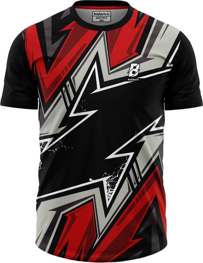 Kabaddi jersey red and black best sale