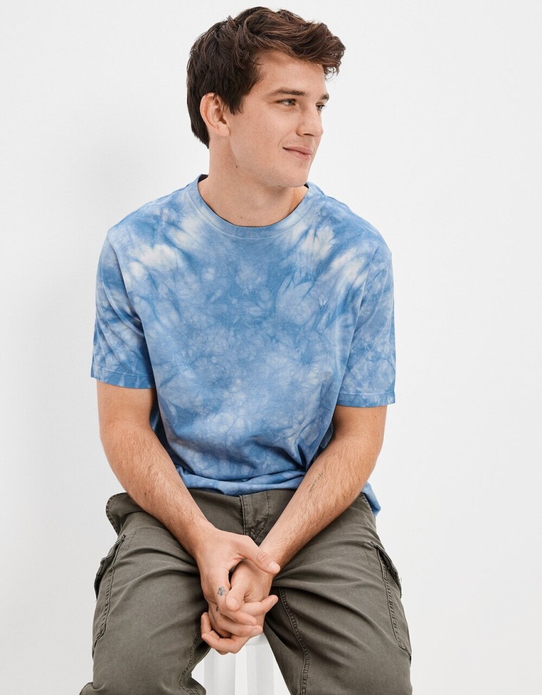 american eagle blue tie dye shirt