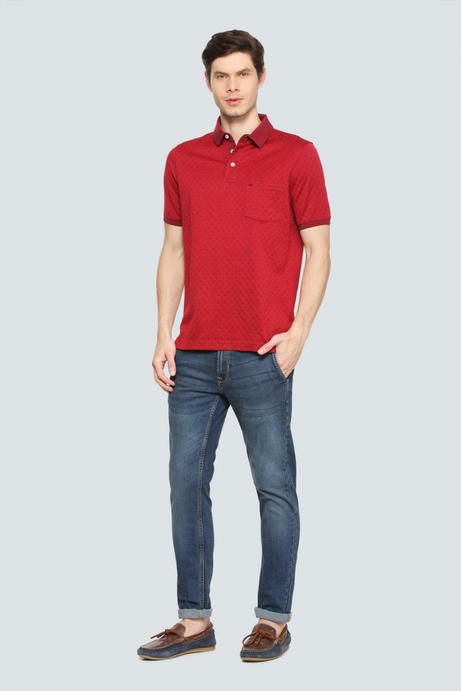 Buy LOUIS PHILIPPE JEANS Solid Cotton Polo Men's T-Shirt