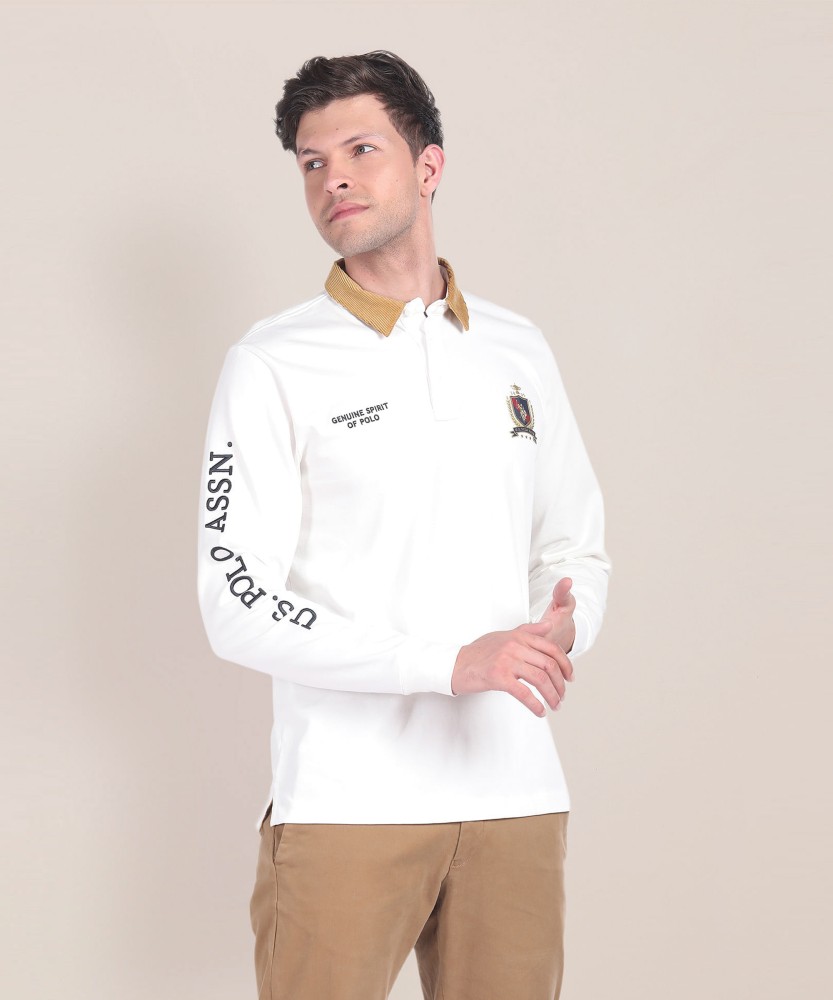 U.S. POLO ASSN. Solid Men Polo Neck White T Shirt Buy U.S. POLO ASSN. Solid Men Polo Neck White T Shirt Online at Best Prices in India Flipkart