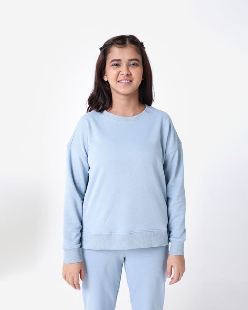 BlissClub Full Sleeve Solid Women Sweatshirt - Buy BlissClub Full