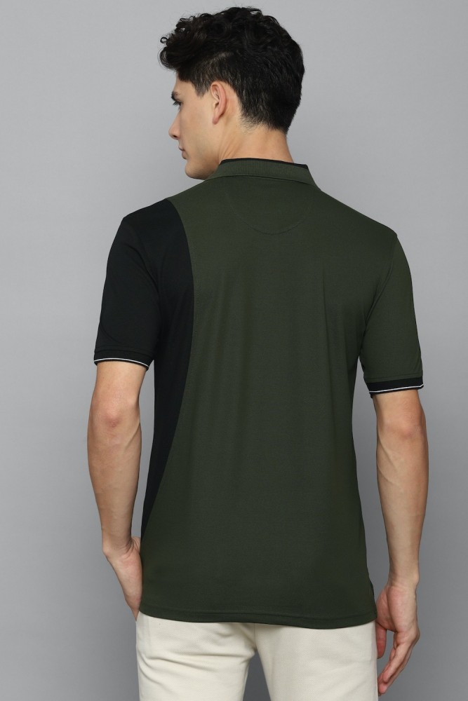 LOUIS PHILIPPE Colorblock Men Polo Neck Green T-Shirt - Buy LOUIS PHILIPPE  Colorblock Men Polo Neck Green T-Shirt Online at Best Prices in India