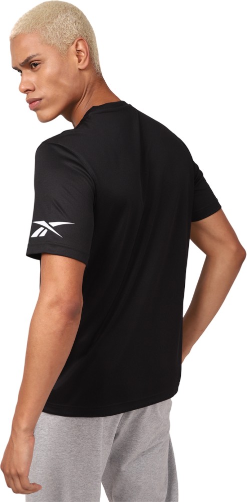 Reebok black clearance t shirt