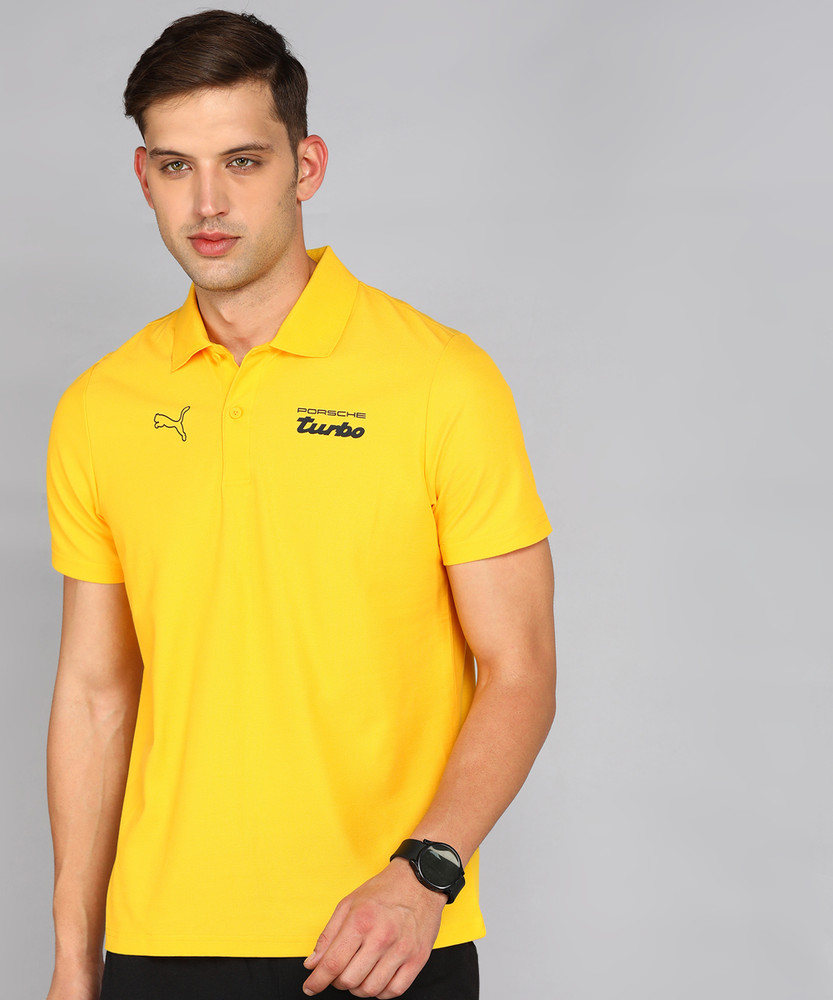 PUMA Solid Men Polo Neck Yellow T Shirt Buy PUMA Solid Men Polo Neck Yellow T Shirt Online at Best Prices in India Flipkart